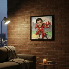 Customized Iron Man Caricature Frame