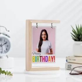 Personalized Wooden Birthday Photo Holder