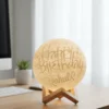 Personalised 3D Moon Lamp